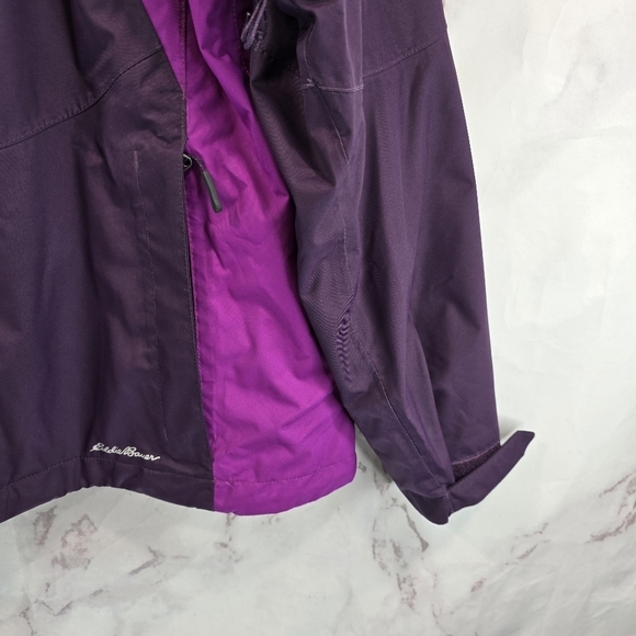 Eddie Bauer Jacket Womens Large Purple Pink 3 In 1 Ski Shell Coat Winter Fleece - Picture 4 of 10